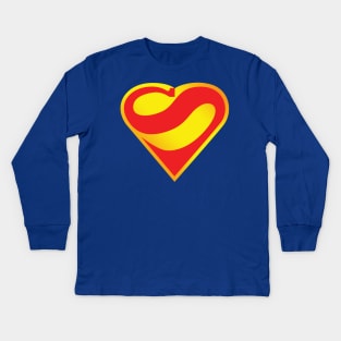 Super Heart Kids Long Sleeve T-Shirt